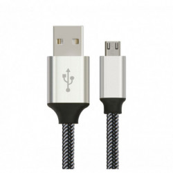 Astrotek 1m Micro USB Data Sync Charger Cable Cord Silver White Color for Samsung HTC Motorola Nokia Kndle Android Phone Tabl