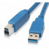 Astrotek USB 3.0 Printer Cable 1m - AM-BM Type A to B Male to Male Blue Colour for External HDD Printer Scanner Docking Stati