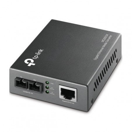 TP-Link MC200CM 1000Mbps RJ45 to 1000Mbps multi-mode SC fiber Converter, Full-duplex, up to 550m, switching power adapter, ch