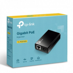 TP-Link POE150S Omada PoE Injector Adapter, IEEE 802.3af compliant, Data and power carried over the same cable up to 100 mete
