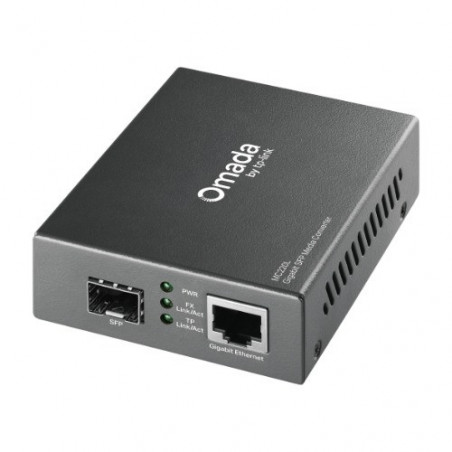 TP-Link MC220L Gigabit Single & Multi-Mode SFP Media Converter - IEEE 802.3ab/802.3z, 0.55km Multi-mode, 10km Single-Mode