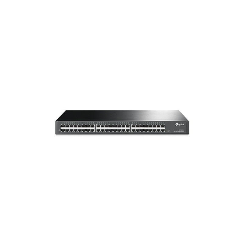 TP-Link TL-SG1048 48-Port Gigabit Rackmount Switch 19-inch rack-mountable steel case 96Gbps Switching Capacity IEEE 802.3x fl
