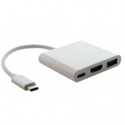 Astrotek USB 3.1 Type-C USB-C to USB-C HDMI USB-A  Hub Adapter Converter Cable Male to Female 4K 30Hz for Apple MacBook Chrom