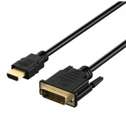 8ware HDMI to DVI-D Adapter Converter Cable 2m - Retail Pack Male to Male 30AWG Gold Plated PVC Jacket for PS4 PS3 Xbox Monit