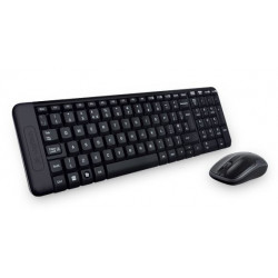Logitech MK220 Wireless Keyboard & Mouse Combo Much smaller design, same keys 2.4 GHz 128-bit AES encryption Fewer battery ha
