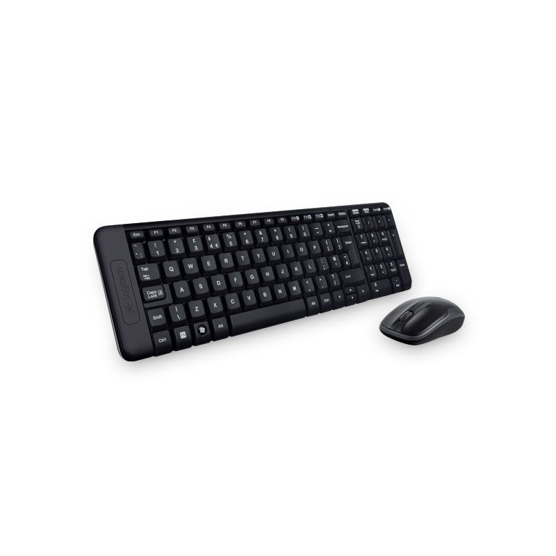 Logitech MK220 Wireless Keyboard & Mouse Combo Much smaller design, same keys 2.4 GHz 128-bit AES encryption Fewer battery ha