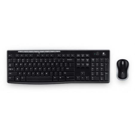 Logitech MK270R Wireless Keyboard and Mouse Combo 2.4GHz Wireless Compact Long Battery Life 8 Shortcut keys