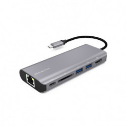 (LS) mbeat® Elite USB Type-C Multifunction Dock - USB-C/4k HDMI/LAN/Card Reader/Aluminum Casing/Compatible with MAC/Desktop 