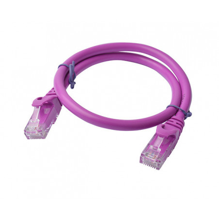 8Ware CAT6A Cable 0.5m (50cm) - Purple Color RJ45 Ethernet Network LAN UTP Patch Cord Snagless