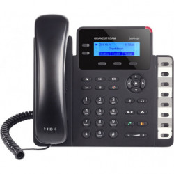 Grandstream GXP1628 2 Line IP Phone, 2 Sip Accounts, 132x48 Backlit Graphical Display, HD Audio, Dual-Switched Gigabit Ports,