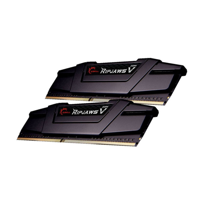 G.SKILL F4-3200C16D-32GVK 32GB (2 x 16GB)/ PC4-25600 / DDR4 3200 Mhz/ Timings 16-18-18-38/ Voltage 1.35V/ RipjawsV