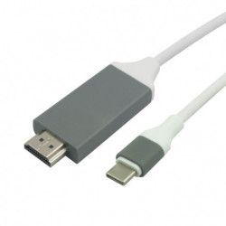 Astrotek 2m USB 3.1 Type C (USB-C) to HDMI Adapter Converter Cable Male to Male for for iPad Pro Macbook Air Samsung Galaxy M