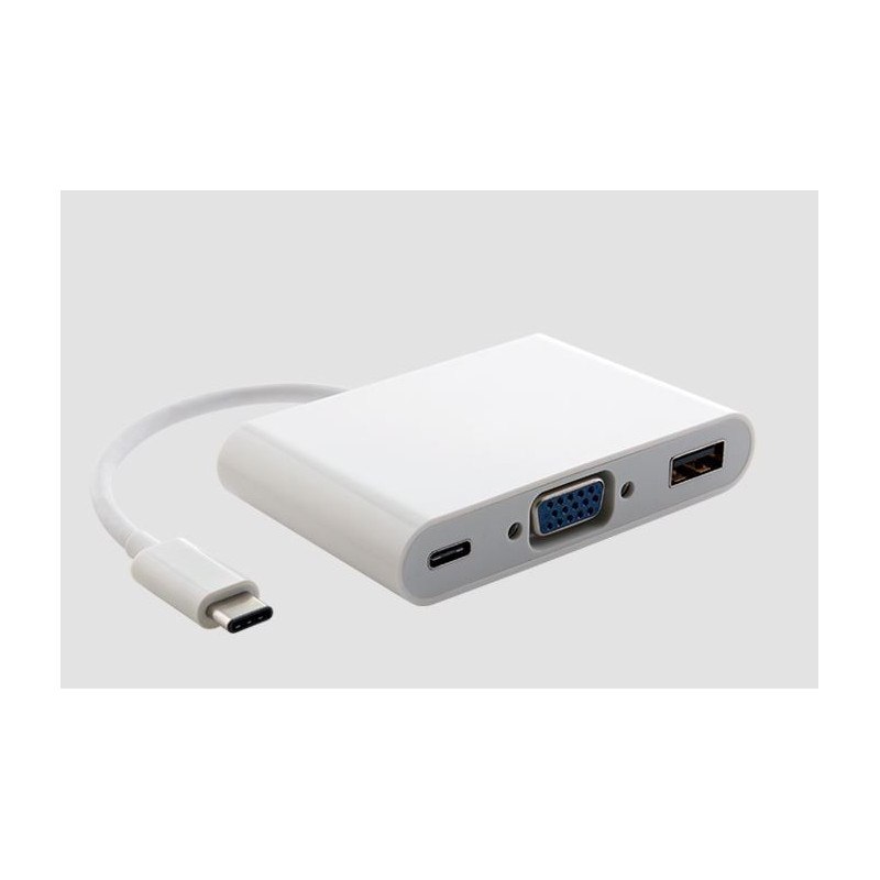 Astrotek Thunderbolt USB 3.1 Type C (USB-C) to VGA   USB   Card Reader Video Adapter Converter Male to Female for Apple Macbo