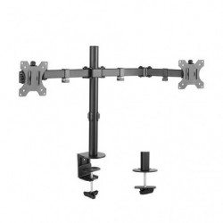 Brateck Dual Screens Economical Double Joint Articulating Steel Monitor Arm Fit Most 13’’-32’’ Monitors Up to 8kg per
