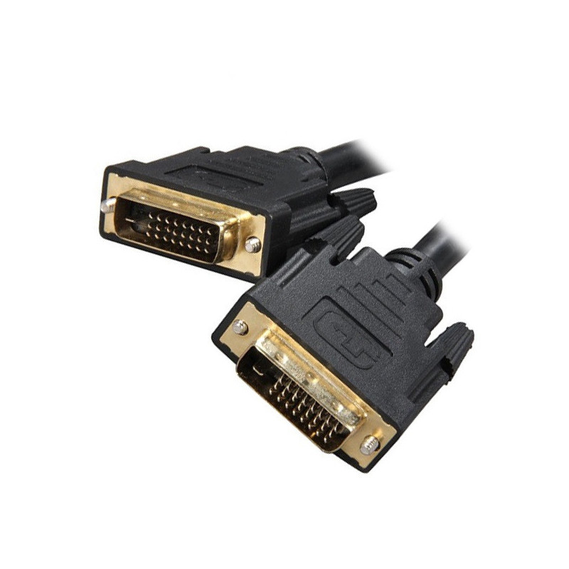 8Ware DVI-D Dual-Link Cable 2m - Male to Male 25-pin 28 AWG for PS4 PS3 Xbox 360 Monitor PC Computer Projector DVD