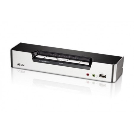 Aten Desktop KVMP Switch 4 Port Single Display HDMI w/ Dolby HD audio, 4x Custom KVM Cables Included, 2x USB Port, Selection 