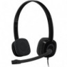 Logitech H151 Stereo Headset Light Weight Adjustable Headphones with Microphone 3.5mm jack In-line audio controls Noise-cance