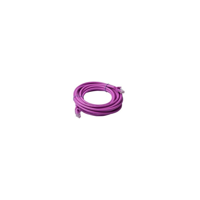 8Ware CAT6A Cable 5m - Purple Color RJ45 Ethernet Network LAN UTP Patch Cord Snagless