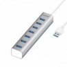 mbeat® 7-Port USB 3.0 Powered Hub - USB 2.0/1.1/Aluminium Slim Design Hub with Fast Data Speeds (5Gbps) Power Delivery for P