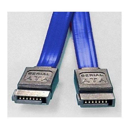 8ware SATA 3.0 Data Cable 0.5m / 50cm Male to Male Straight 180 to 180 Degree 26AWG Blue