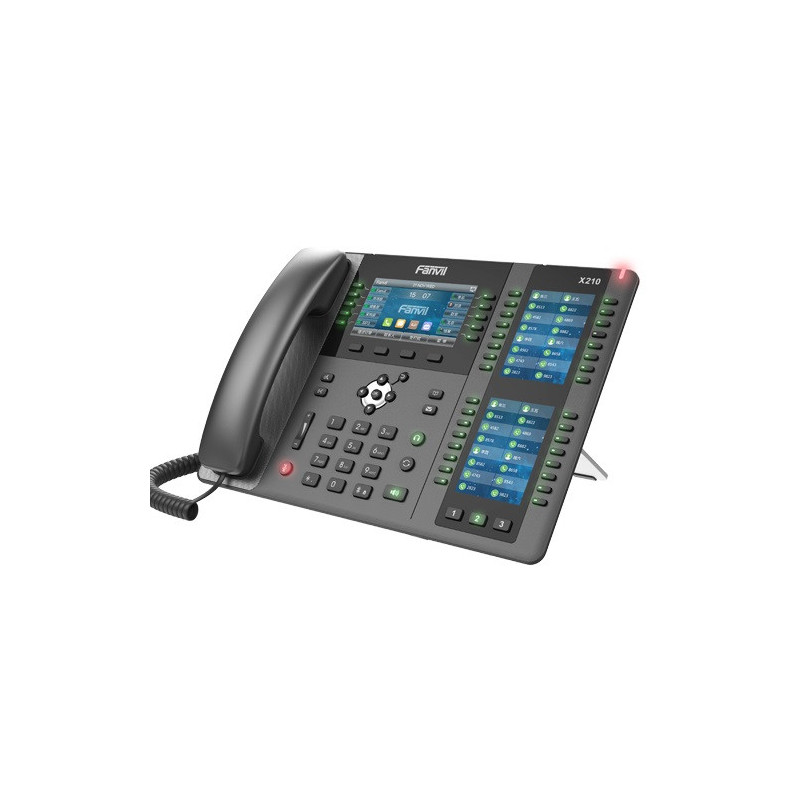 Fanvil X210 Enterprise IP Phone - 4.3' (Video) Colour Screen, 20 Lines, 106 x DSS Buttons, Dual Gigabit NIC, Bluetooth, *SBC 
