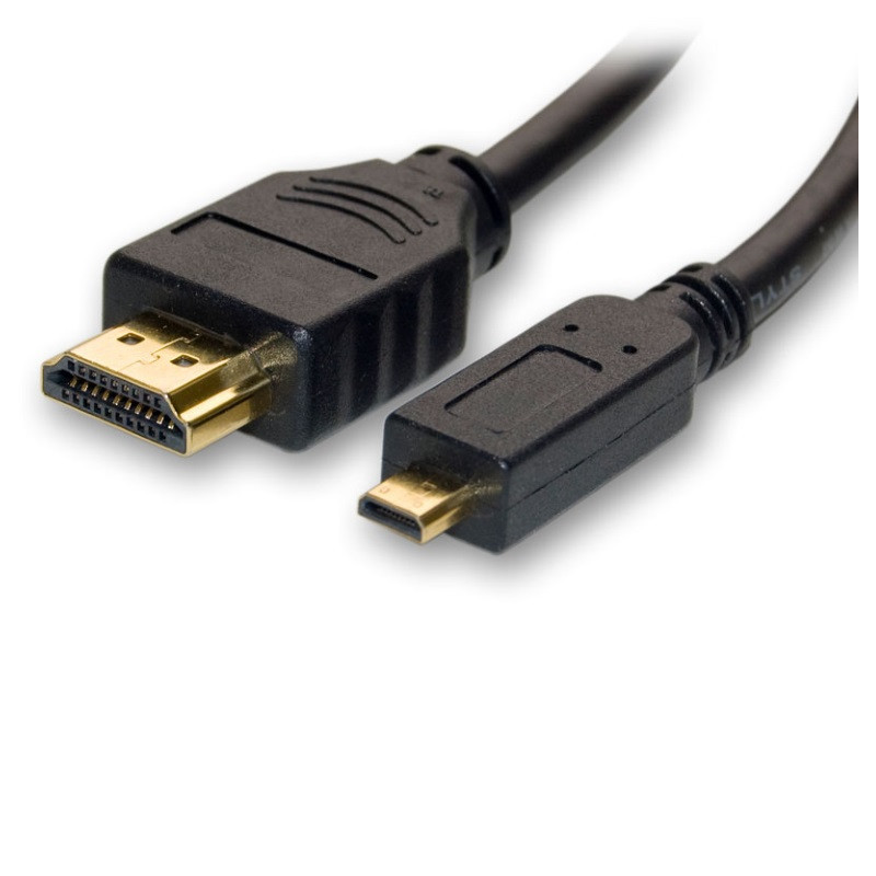 8Ware Micro HDMI to High Speed HDMI Cable 1.5m with Ethernet Male to Male
