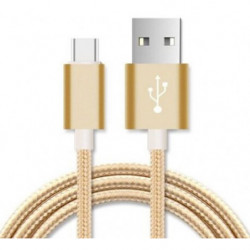 Astrotek 2m Micro USB Data Sync Charger Cable Cord Gold Color for Samsung HTC Motorola Nokia Kndle Android Phone Tablet & Dev