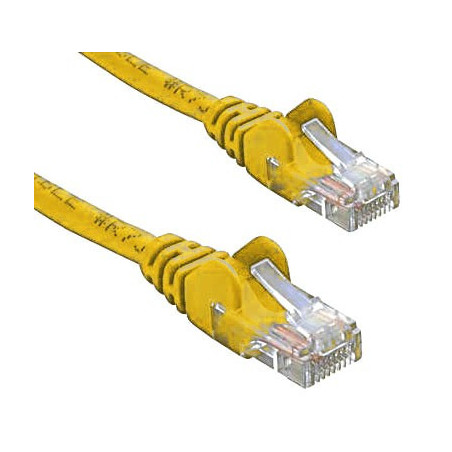 8ware CAT5e Cable 50cm / 0.5m - Yellow Color Premium RJ45 Ethernet Network LAN UTP Patch Cord 26AWG CU Jacket