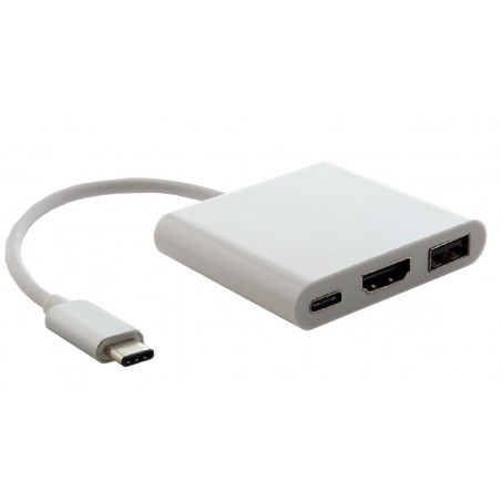 Astrotek USB 3.1 Type-C USB-C to USB-C HDMI USB-A  Hub Adapter Converter Cable Male to Female 4K 30Hz for Apple MacBook Chrom