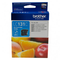 Brother LC-131C  Cyan Ink Cartridge - to suit DCP-J152W/J172W/J552DW/J752DW/MFC-J245/J470DW/J475DW/J650DW/J870DW - up to 300 