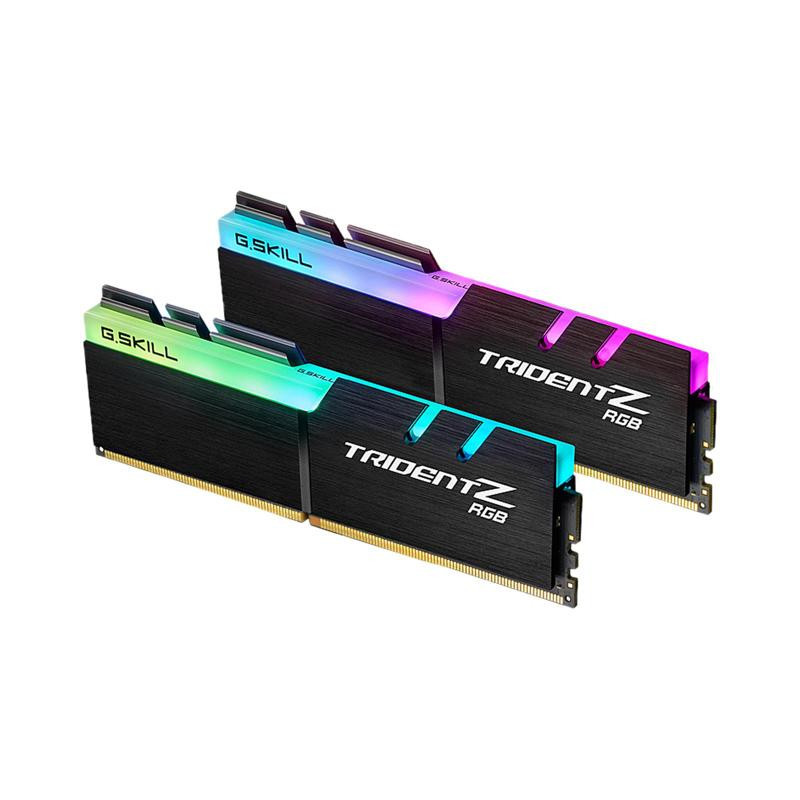 G.SKILL F4-3200C16D-16GTZR 16GB (2 x 8GB)/ PC4-25600 / DDR4 3200 Mhz/ Timings 16-18-18-38/ Voltage 1.35V/  Trident Z RGB