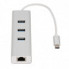 Astrotek USB-C to LAN   3 Ports USB3.0 Hub Gigabit RJ45 Ethernet Network Adapter Converter 15cm for iPad Pro Macbook Air Sams
