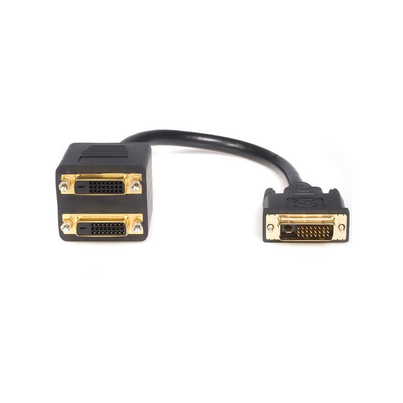 Astrotek DVI-D Splitter Cable 24 1 pins Male to 2x Female Gold Plated