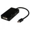 8ware 3 in1 Thunderbolt Mini DP DisplayPort to HDMI DVI VGA Hub Adapter Converter Cable for MacBook Air Mac Mini Microsoft Su
