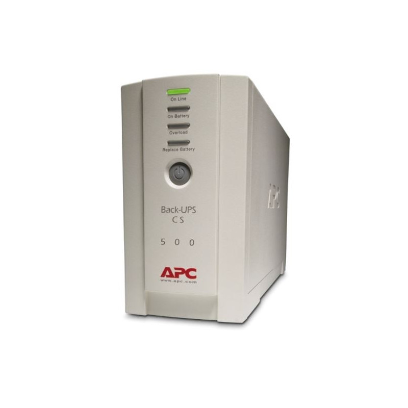 APC Back-UPS 500VA/300W Standby UPS, Tower, 230V/10A Input, 4x IEC C13 Outlets, Lead Acid Battery, User Replaceable Battery
