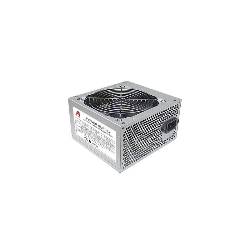 Aywun 500W Retail 120mm FAN ATX PSU. 1x 6PIN PCI-E, 24PIN ATX. Easy to Install, 2 Years Peace of Mind Warranty