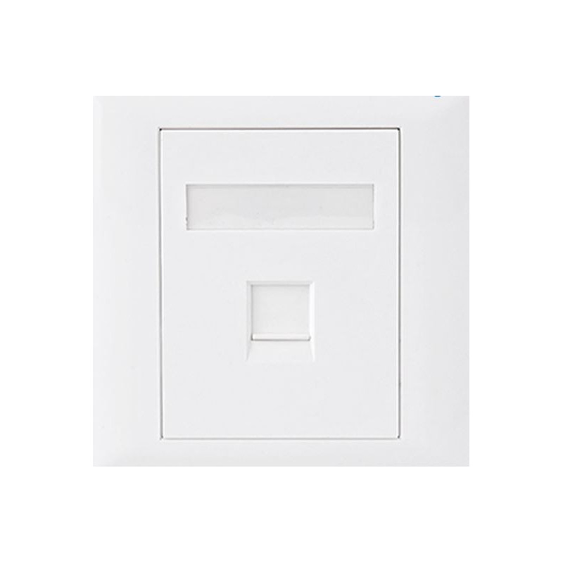Astrotek CAT5e RJ45 Wall Face Plate 86x86mm 1 Port Socket Kit