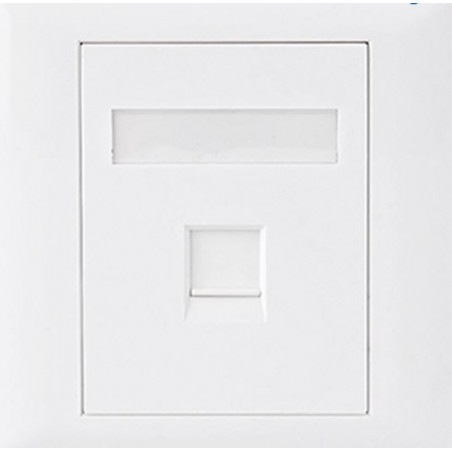 Astrotek CAT5e RJ45 Wall Face Plate 86x86mm 1 Port Socket Kit