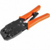 Astrotek 8 pins RJ-45 6 pins RJ-12 4 pins RJ-11 Crimper Cut Strip Crimping Tool Kit with Ratchet Orange Colour Hood RoHS ~CBC