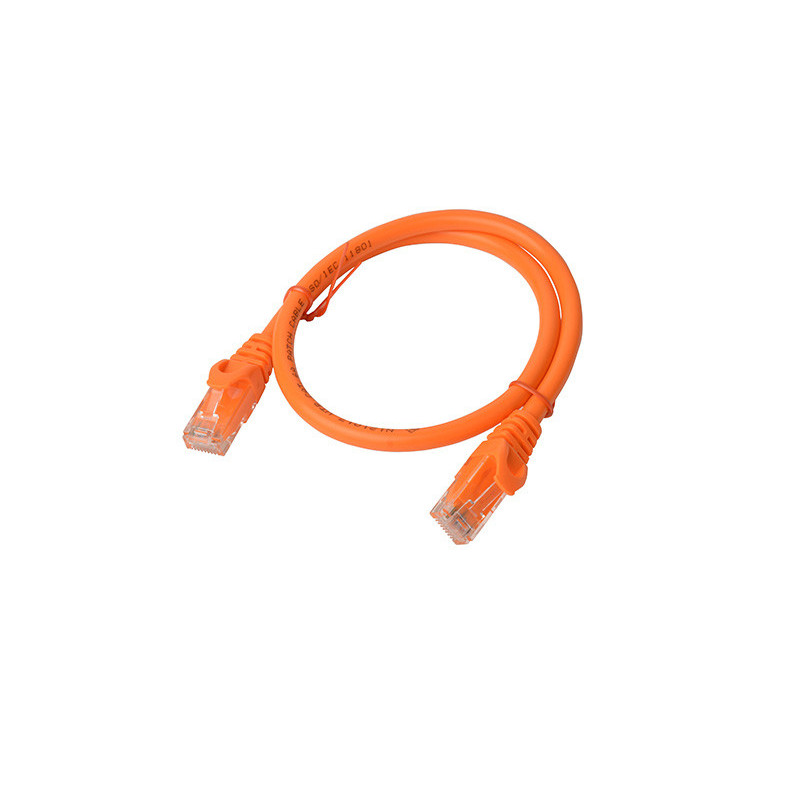 8Ware CAT6A Cable 0.5m (50cm) - Orange Color RJ45 Ethernet Network LAN UTP Patch Cord Snagless