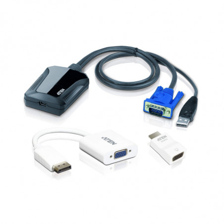 Aten Laptop USB KVM Console Crash Cart Adapter IT Kit