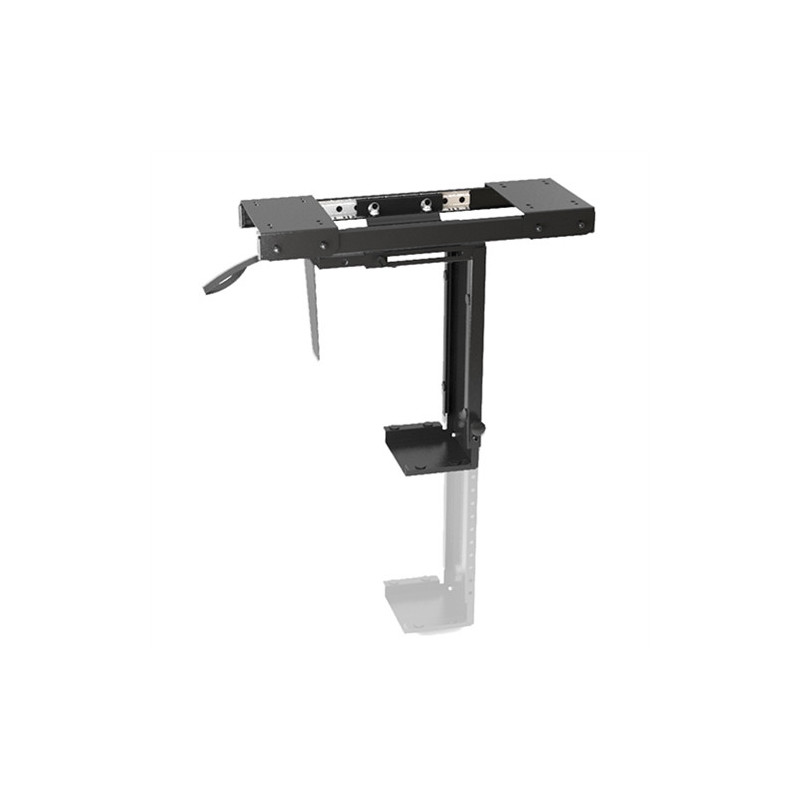 Brateck Adjustable Under-Desk ATX Case Mount with Sliding track, Up to 10kg,360° Swivel （LS）