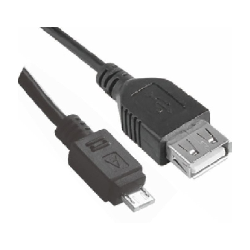 Astrotek Micro USB Male to USB Female OTG Adapter Converter Cable Black for Windows Samsung Android Tablet & Mobiles 1m