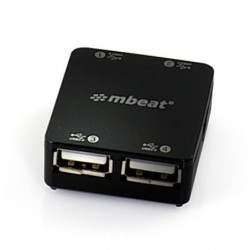 (LS)mbeat® 4 Port USB 2.0 Hub - USB 2.0 Plug and Play/ High Speed Interface/ Ideal for Notbook/PC/MAC users USB 2.0 Speed up