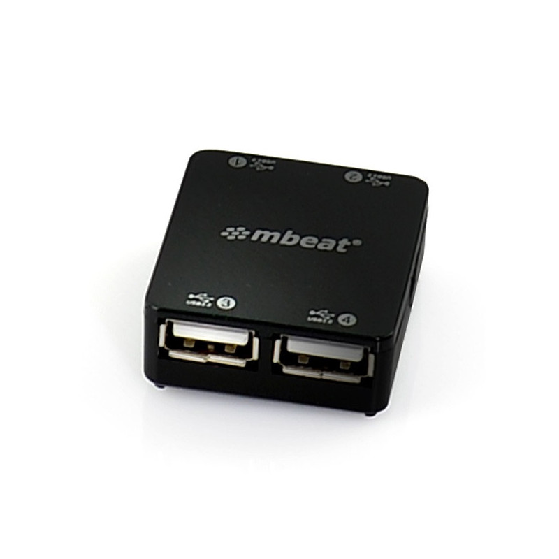 (LS)mbeat® 4 Port USB 2.0 Hub - USB 2.0 Plug and Play/ High Speed Interface/ Ideal for Notbook/PC/MAC users USB 2.0 Speed up