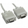 8Ware VGA Extension Cable 3m - 15 pins Male to 15 pins Female for Monitor PC Molded Type Grey