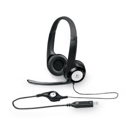 Logitech H390 USB Headset Adjustable,USB,2 Years Noise Cancelling Micophone Headphones In-line Audio Controls
