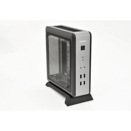 Antec ISK110-VESA ITX MB, Slim Form Factor case with External 90w PSU. 2 x USB 3.0 and 2 x USB 2.0. HD Audio. VESA Bracket 10
