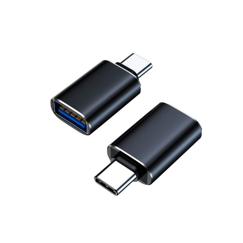 8Ware USB-C Male to USB-A Female OTG Adapter For Laptop, Wall Chargers,Phone Black