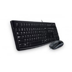 Logitech MK120 Keyboard & Mouse Combo Quiet typing and Spill resistant High-definition optical tracking Thin profile 3yr wty